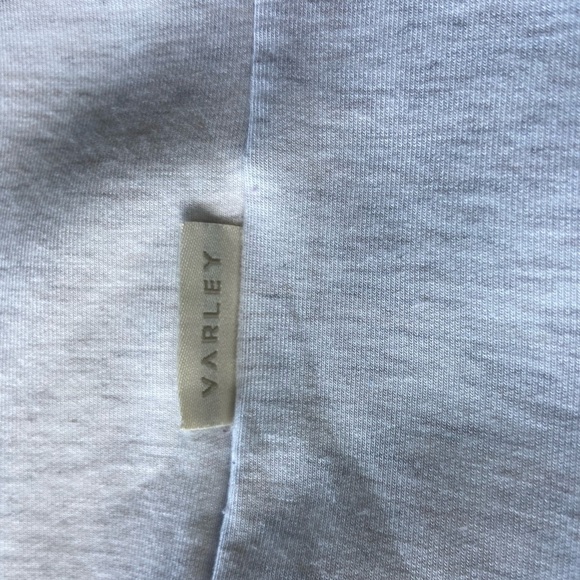 Varley Betsey Sweat Double Soft Sweatshirt Mock Neck Waist Tie Lounge Cozy Sz XL - Picture 7 of 13